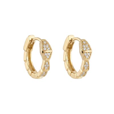 Petek Segment Halka Küpe