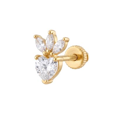 Taç Yaprak Kalp Vidalı Tragus