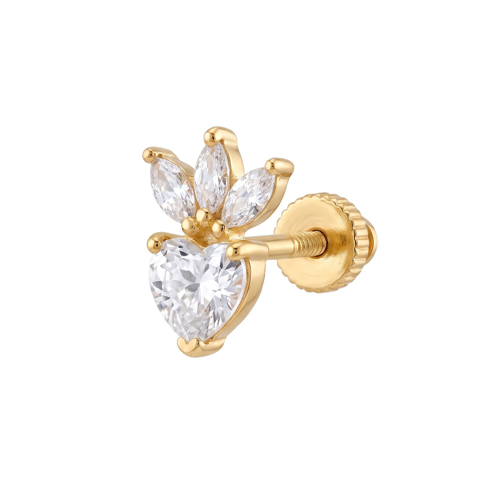 Taç Yaprak Kalp Vidalı Tragus