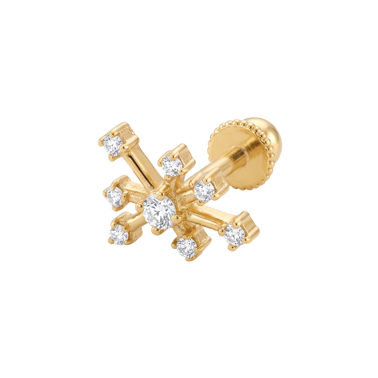 Çapraz Yıldız Vidalı Tragus