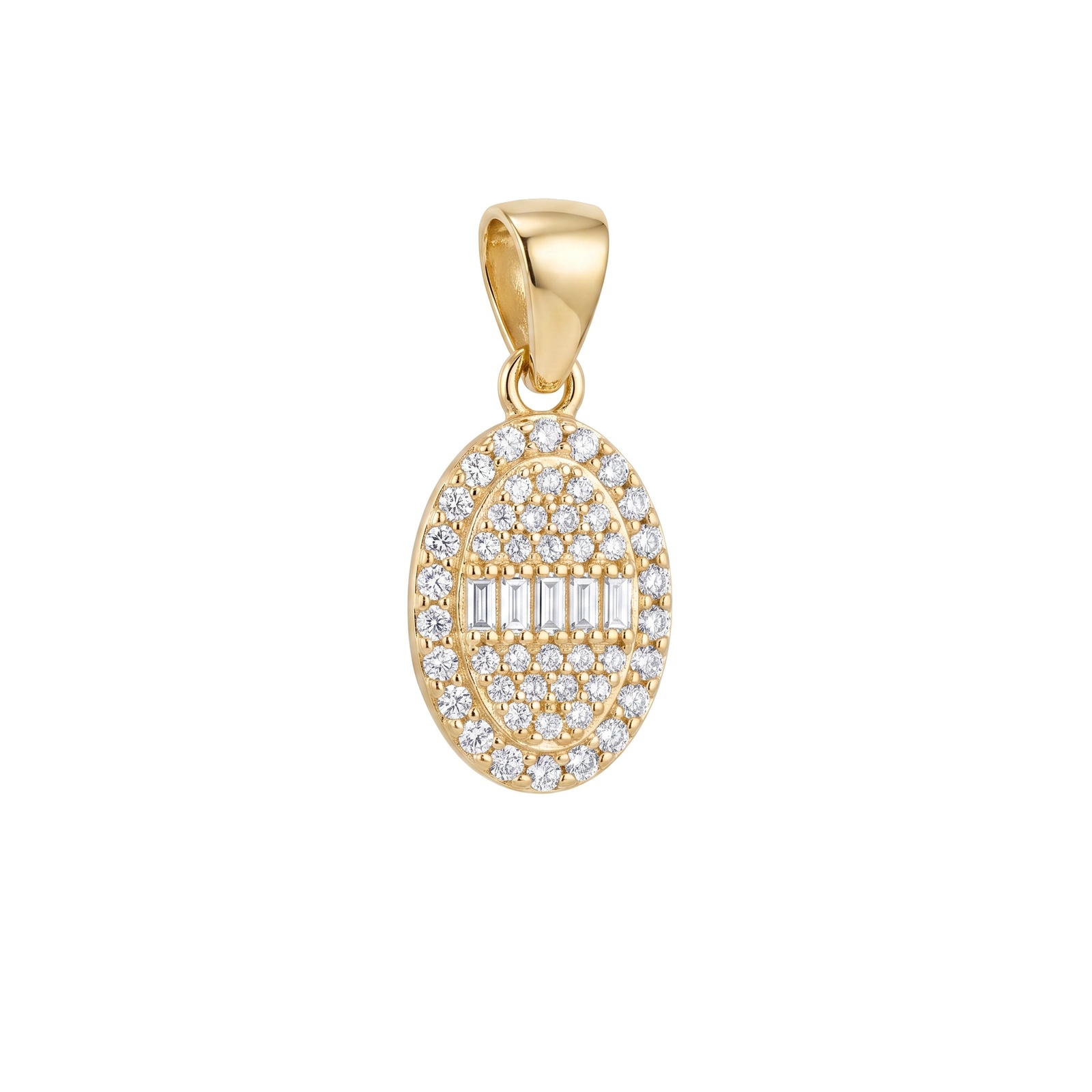 Baget Oval Kolye Ucu