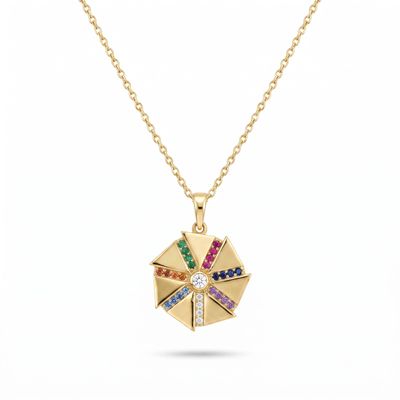 Rüzgar Gülü Kolye