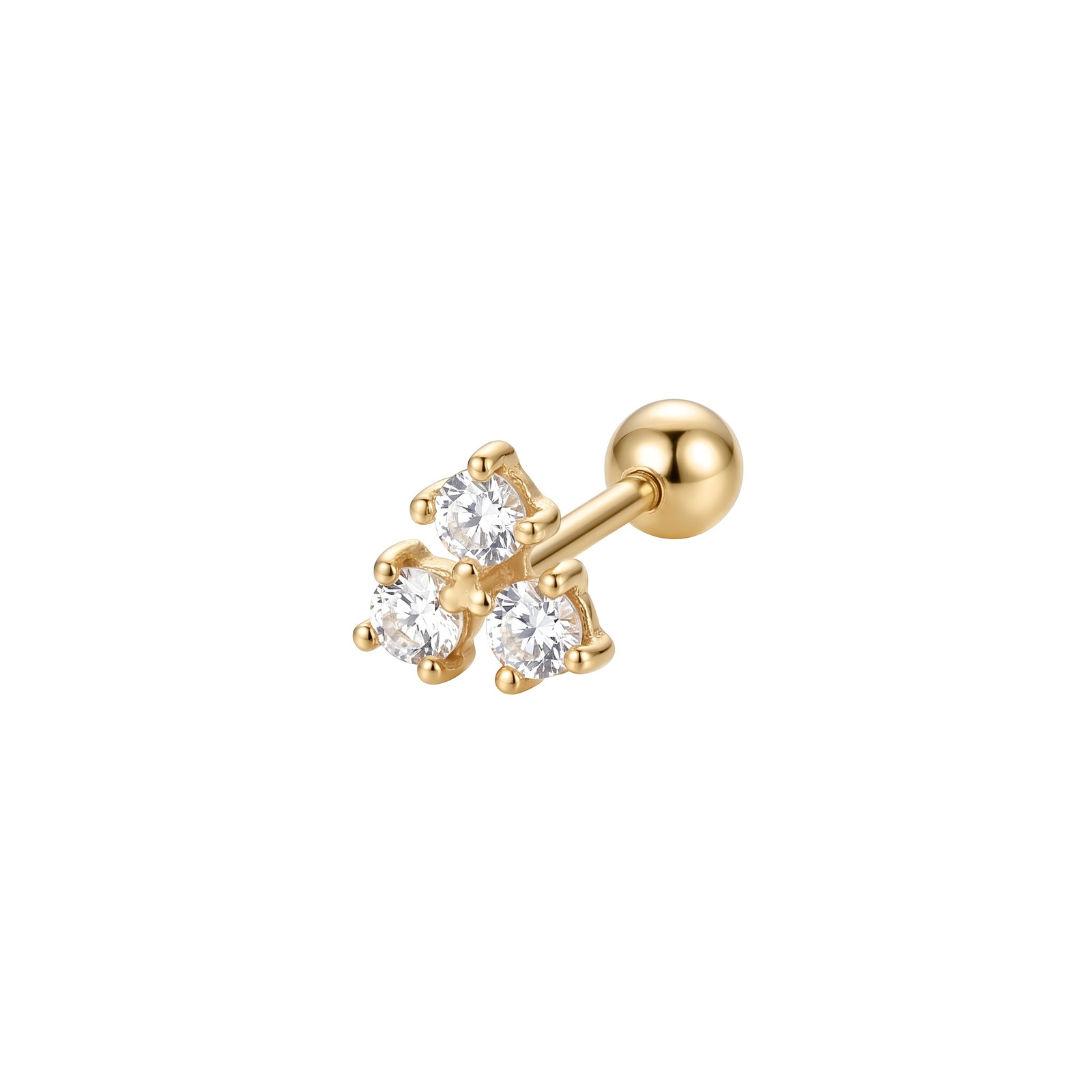 Yonca Üçlü Vidalı Tragus